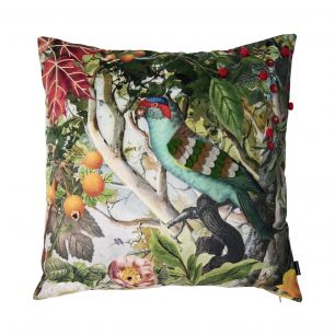 handmade cushion fleury blue bird 45x45cm