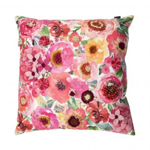 coussin fait main fleury coquelicot 45x45cm