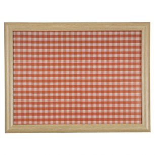 plateau coussin carreau rouge