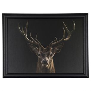 laptray black red deer 43cm