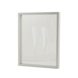 photo frame white floating 27,5x35cm*