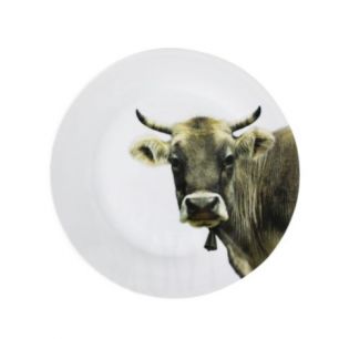 assiette vache suisse 27cm