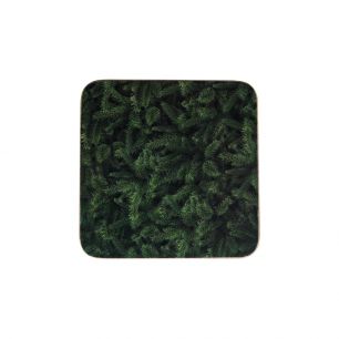 dessous de verre branches de sapin 10x10cm (6)*
