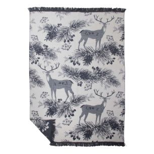 plaid forest deer xl 150x200cm