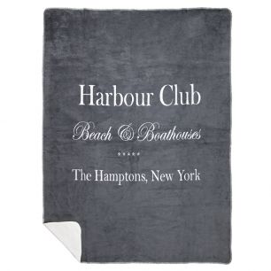 plaid harbour club grijs 150x200cm