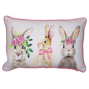 half cushion rabbit 3 35x45cm