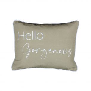 baumwoll kissen hello gorgeous 35x45cm*