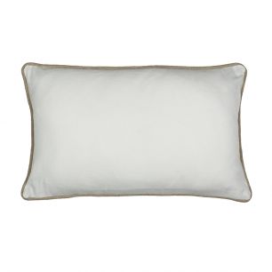 cushion white with jute piping 30x50cm*