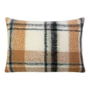 Cushion boucle check Beige 40x60cm