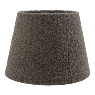 Lampshade in bouclé fabric beige dia30 h21cm