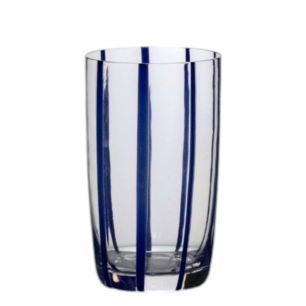 Waterglass Blue Stripe h13 d8