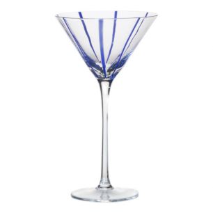Martiniglass Blue Stripe h21 d12