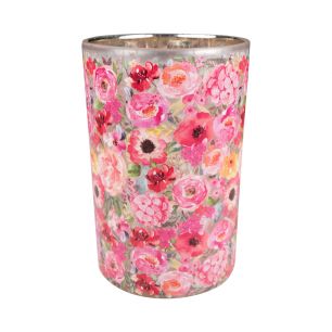 wind light glass fleury poppy large 18cm