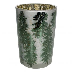 wind light glass autumn pine tree large 18cm*