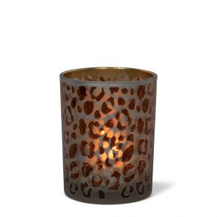 wind light glass leopard print medium 10cm*