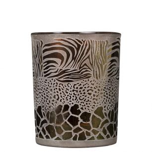 wind light glass safari mix brown medium 12cm*