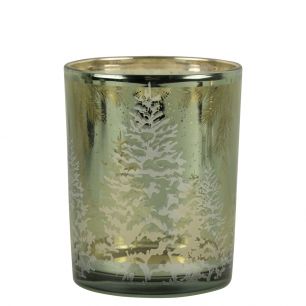 wind light glass pine tree green medium 12cm