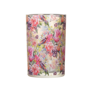 Tea Light holder allover flowers 8cm