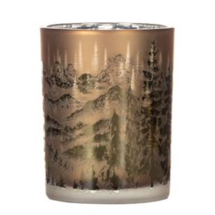 Tea Light holder mountains beige 12,5cm