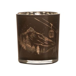 Tea Light holder ski lift beige 8cm