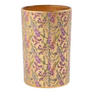 Porte-bougie doré à delphinium, grand, 18 cm