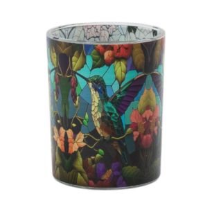 Porte-bougie mosaïque intégrale moyen 12 cm