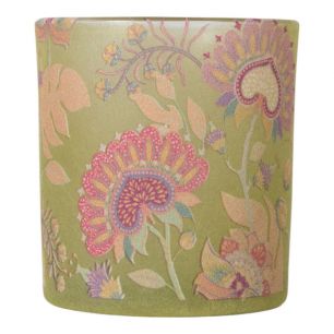 Tea Light holder velvet neon flowers small 8cm