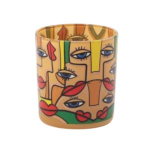 Photophore Pablo jaune petit 8 cm