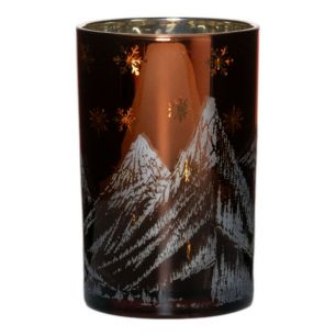 Tea Light holder snow mountains large 18cm
