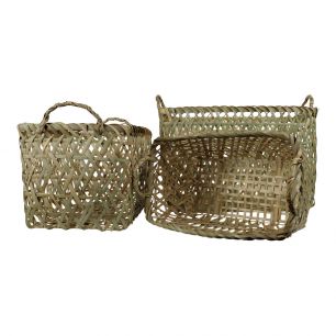 bamboo basket rectangle (set of 3)*