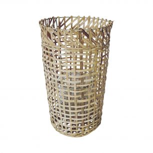 bambou photophore en verre vase 38cm*