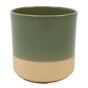 Cylinder Ceramic Dip-Dye Green H17 D17