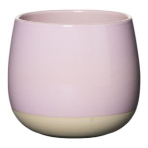 Flowerpot Ceramic Dip-Dye Joan Soft Pink H16 D18 top D16,5