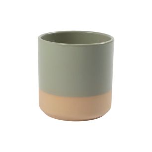 Cylinder Planter Ceramic Dip-Dye Baby Blue h13 d13 