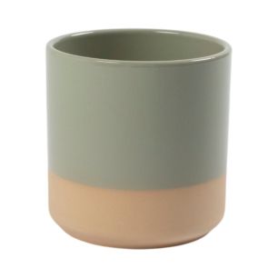 Cylinder Planter Ceramic Dip-Dye Baby Blue H17 D17