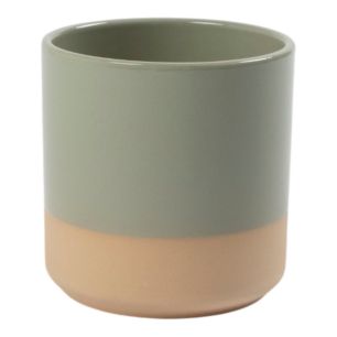 Cylinder Planter Ceramic Dip-Dye Baby Blue H17,5 D18,5