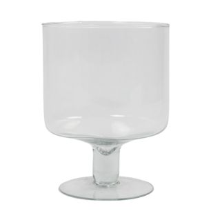 Yvonne Hurricane Vase mit Fuß h24 d19 