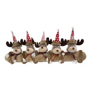 Knitted Rudolf windstopper red 30x88 cm