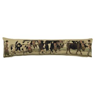 gobelin draught excluder almabtrieb cowbell 20x90cm