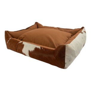 Animal Basket cow brown white 65x50x20cm